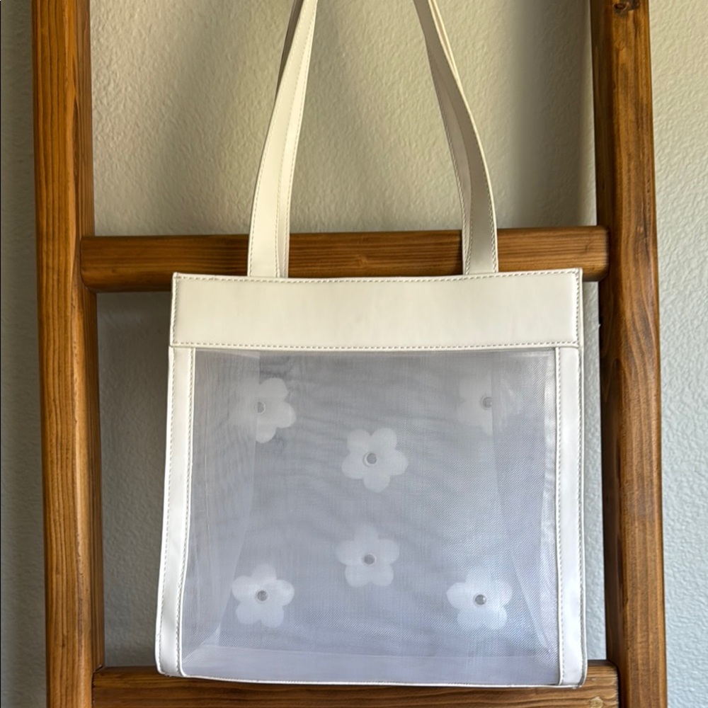 🖤 Christian Siriano Black & White Floral Tote Bag 🖤 - Picture 8 of 13